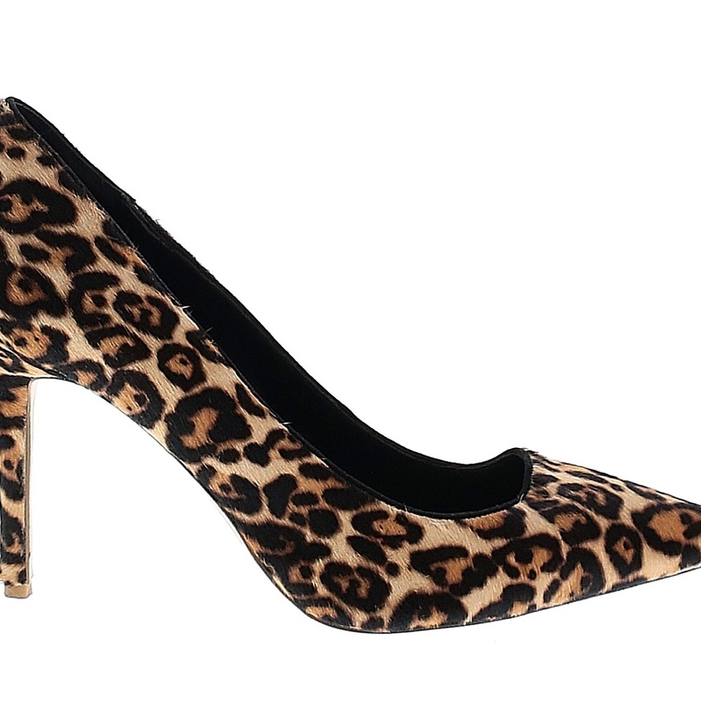 Never worn White House black market calf hair leopard heels